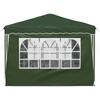 Pop Up Party Tent 288 X 288 X 245 Cm Green Oxford Fabric