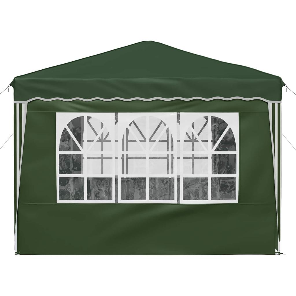 Pop Up Party Tent 288 X 288 X 245 Cm Green Oxford Fabric
