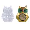 Clock Resin Molds Arabic Numerals Silicone Mould 3D Owl Clocks Casting Epoxy Resin Mold Handmade DIY Jewelry Making