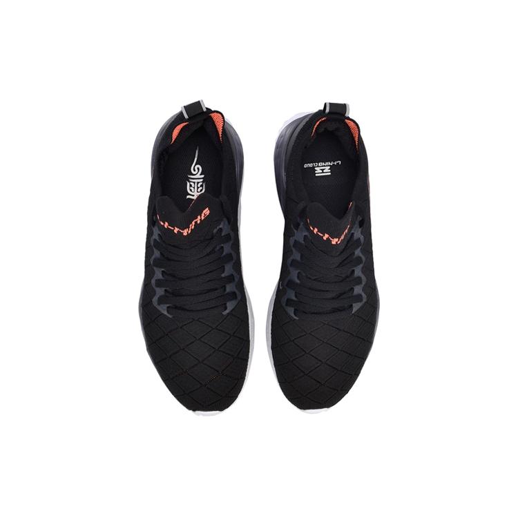 New LiNing Cloud Five Generations Cushioned Anti Slip And Wear Resistant Lightweight Low Top Running Shoes Women's Black ARHP074-1
