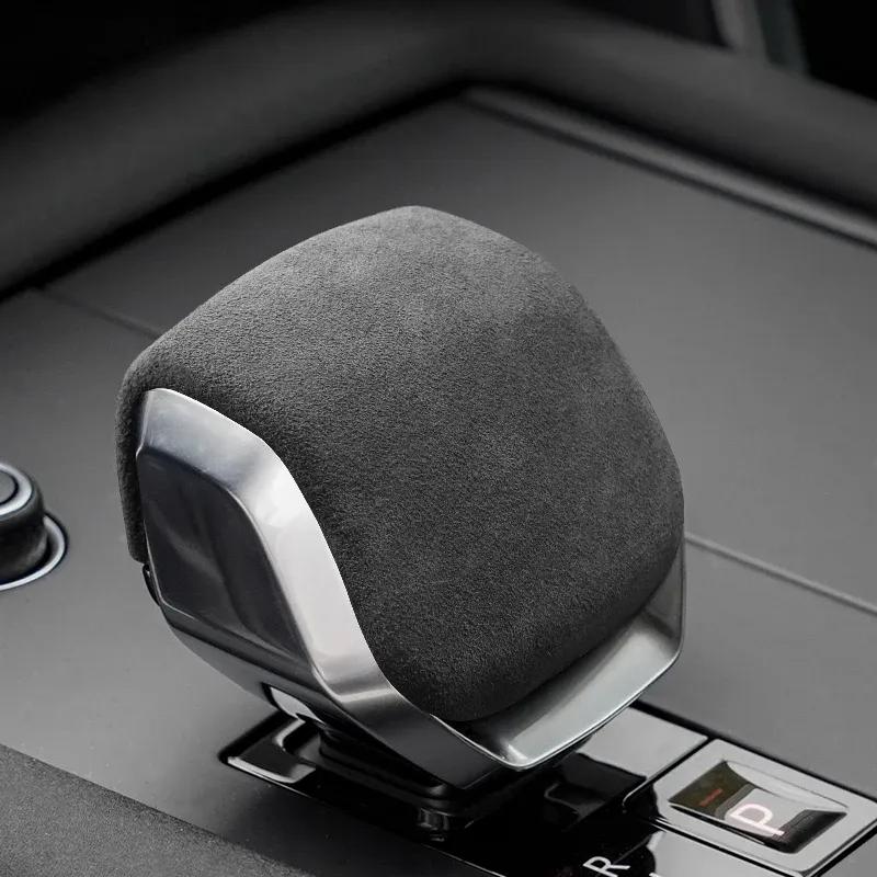 New Anti-Fur Leather Gear Shift Knob Cover For Land Rover Discovery 5 Range Rover Velar    2024