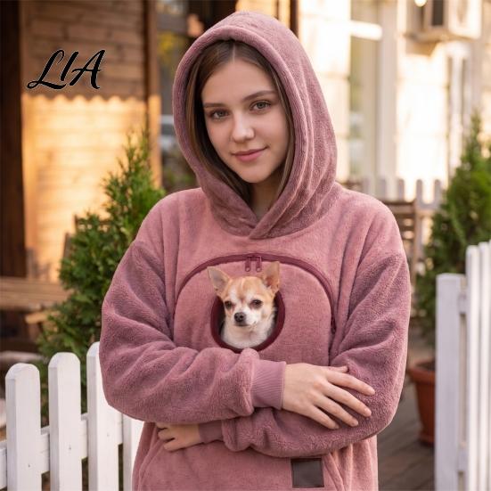 Cat Mom Dog Dad Clothing Hoodie with Pouch, Pet Carrier Sweatshirt for & Cat, Hooded Pullover, Kangaroo Pocket Pouch Pocket, Drop Shoulder Sweatshirts