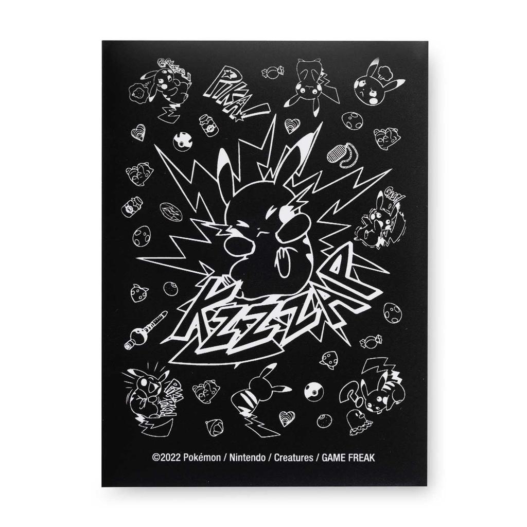 Pokemon Pokemon TCG Pikachu Comic Style Attack Card Sleeves Center (65 Sleeves)