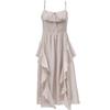ONLY Women's Lace Trim V-Neck Midi Slip Dress