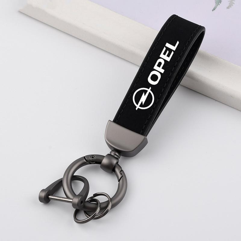 Suede Car Keychain Keyring Anti-Loss Pendant For Opel Astra Insignia Corsa Zafira Meriva Mokka Vivaro Vectra Antara Accessory
