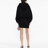 (WMNS) Off-White Logo-Embroidered Cotton Hoodie 'Black' Women's OWDB423C99JER0021001