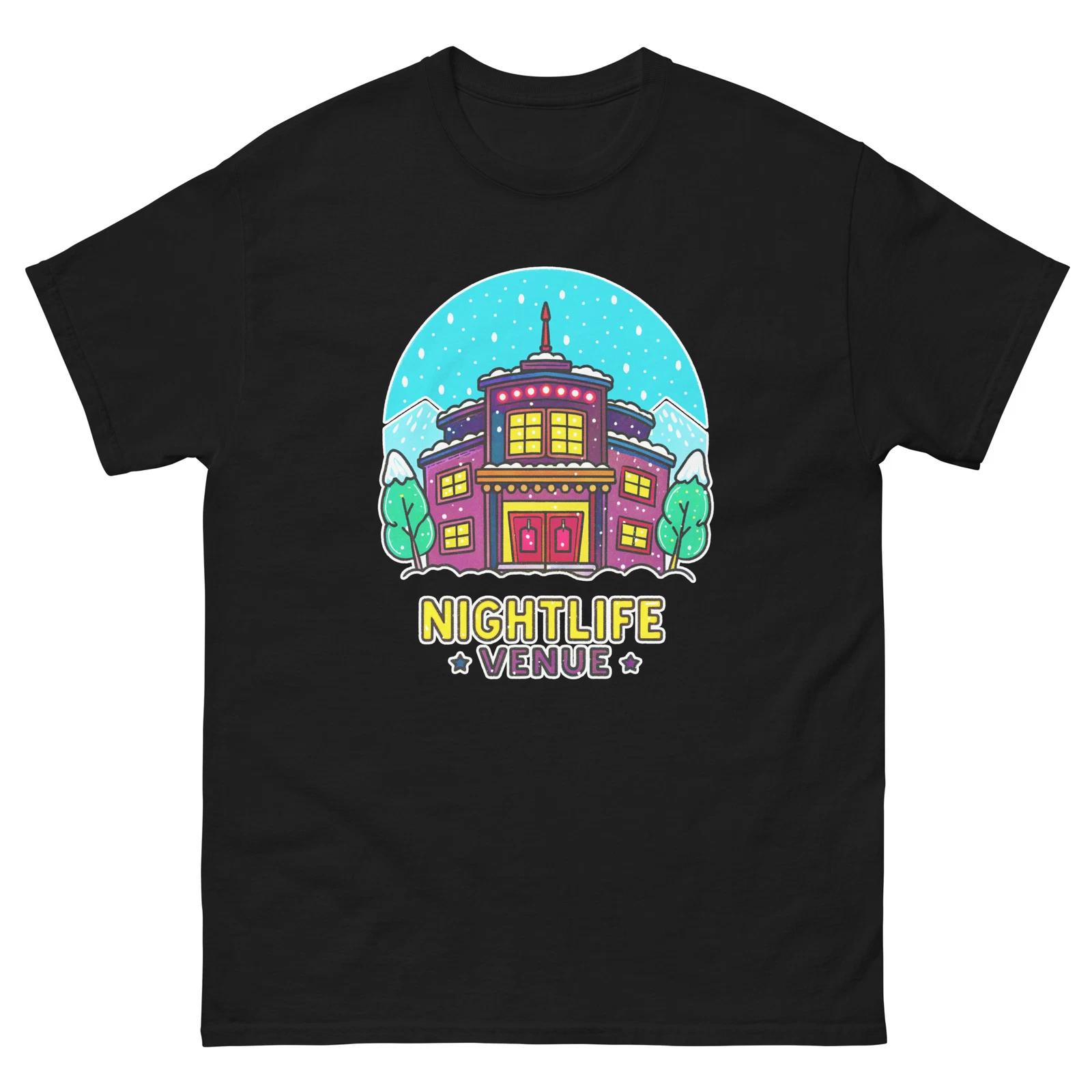 

Nightlife Venue Mountain Ski Resort Town T-Shirt M