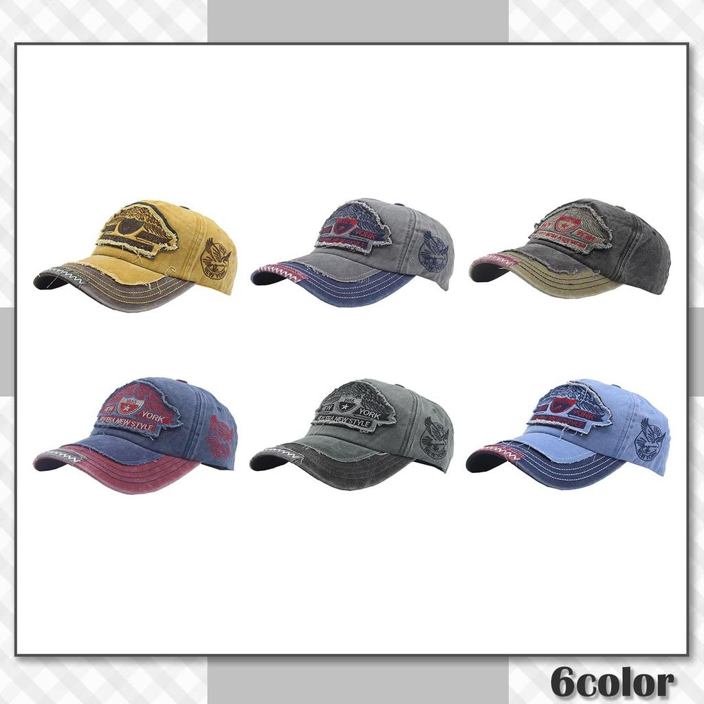 Casquette Chrome Crane CB342 Style Américain Décontracté Vintage avec Broderie Usée et Visière pour Hommes et Femmes (Noir)