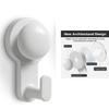 Practical Shower Hook 5kg Load Rustproof Metal Suction Hangers Rusts Resistant Bathroom Hook For Tile Walls