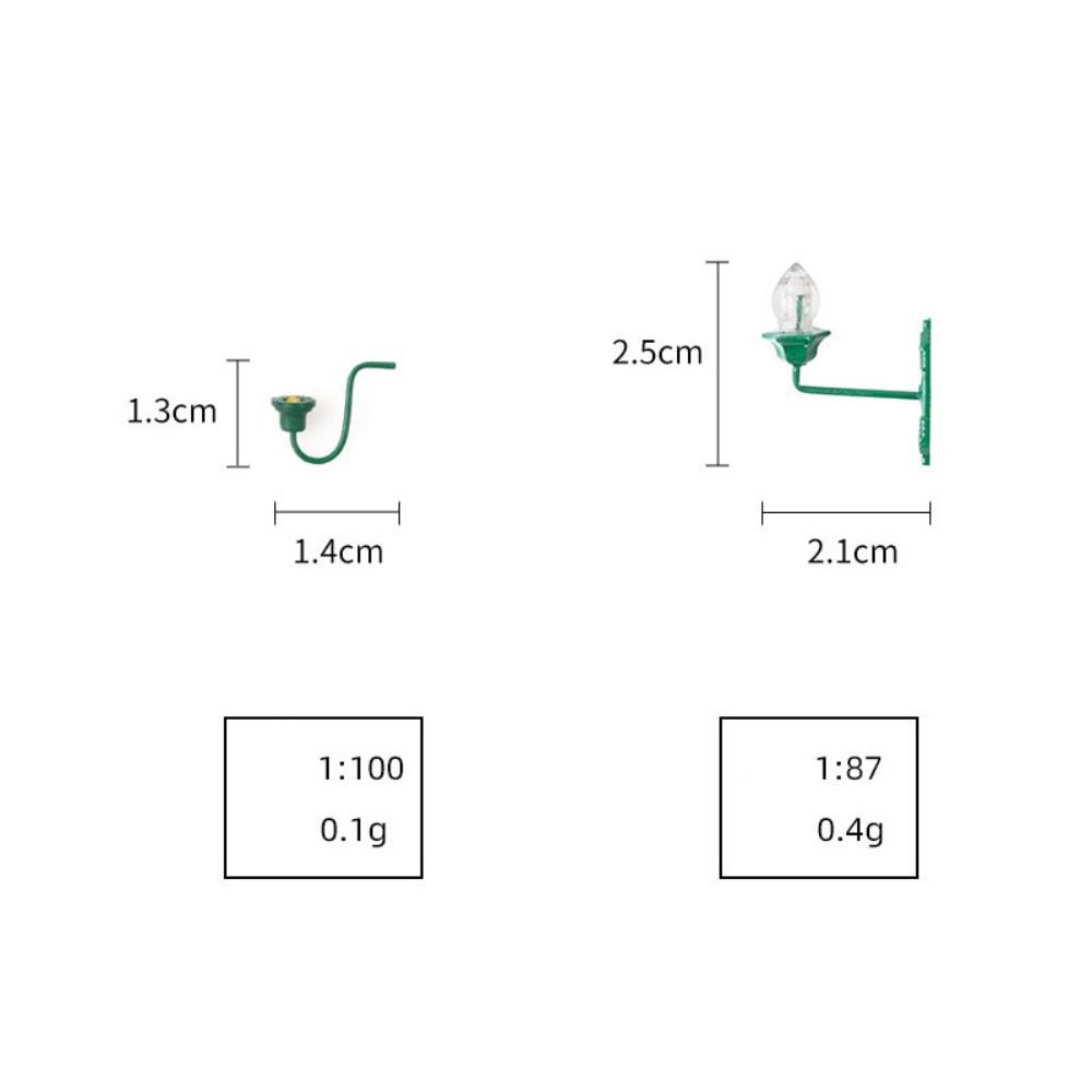 ABS Metallmaterial Puppenhaus Wandlampe 2 Stile Sandtisch Kronleuchter Weiß/Warmlicht Modell
