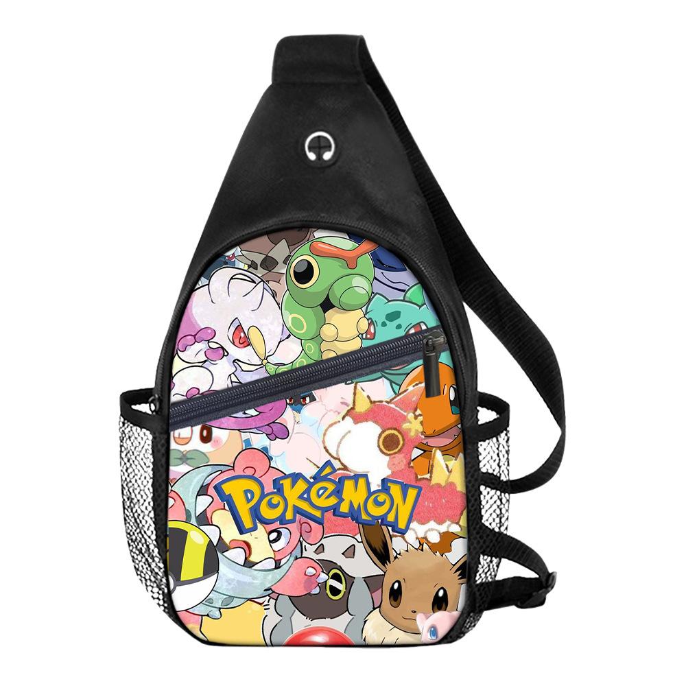 Breast Bag Men'S And Women'S Sports Travel Versatile Casual Shoulder Bag Multifunctional Messenger Bag Cartoon