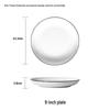 Nordic Style 9-inch Bone China Deep Dinner Plate