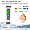 Backlit Display Water Quality Test Pen Multi-Parameter PH Meter  Water Testing