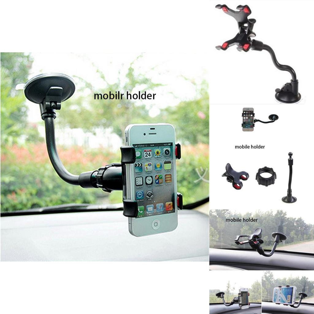 Kreative Auto-Lüftungsschlitz-Handyhalterung mit flexiblem Schwanenhals-Saugfuß