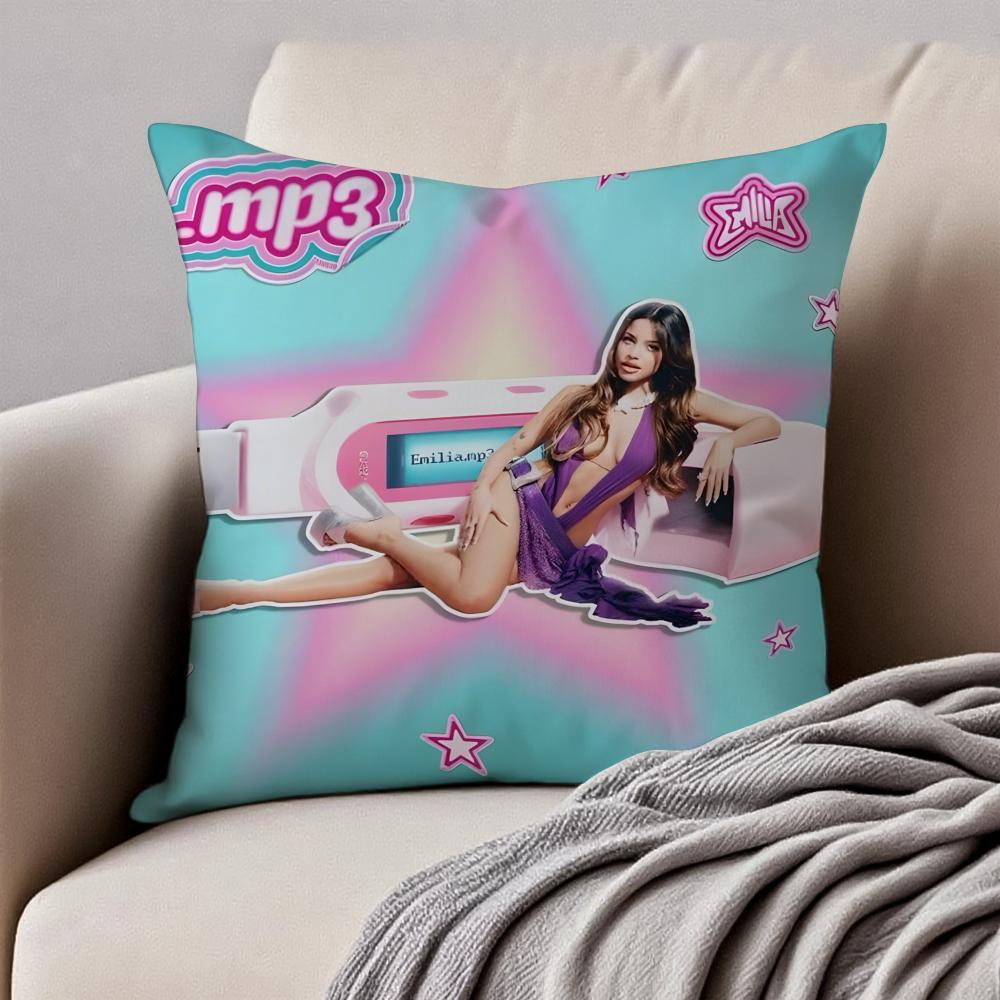 Singer EEmilia Classic Cushion Cover Pillowcase Antidustmite Invisible Zipper Short Plush Sofa Cushion