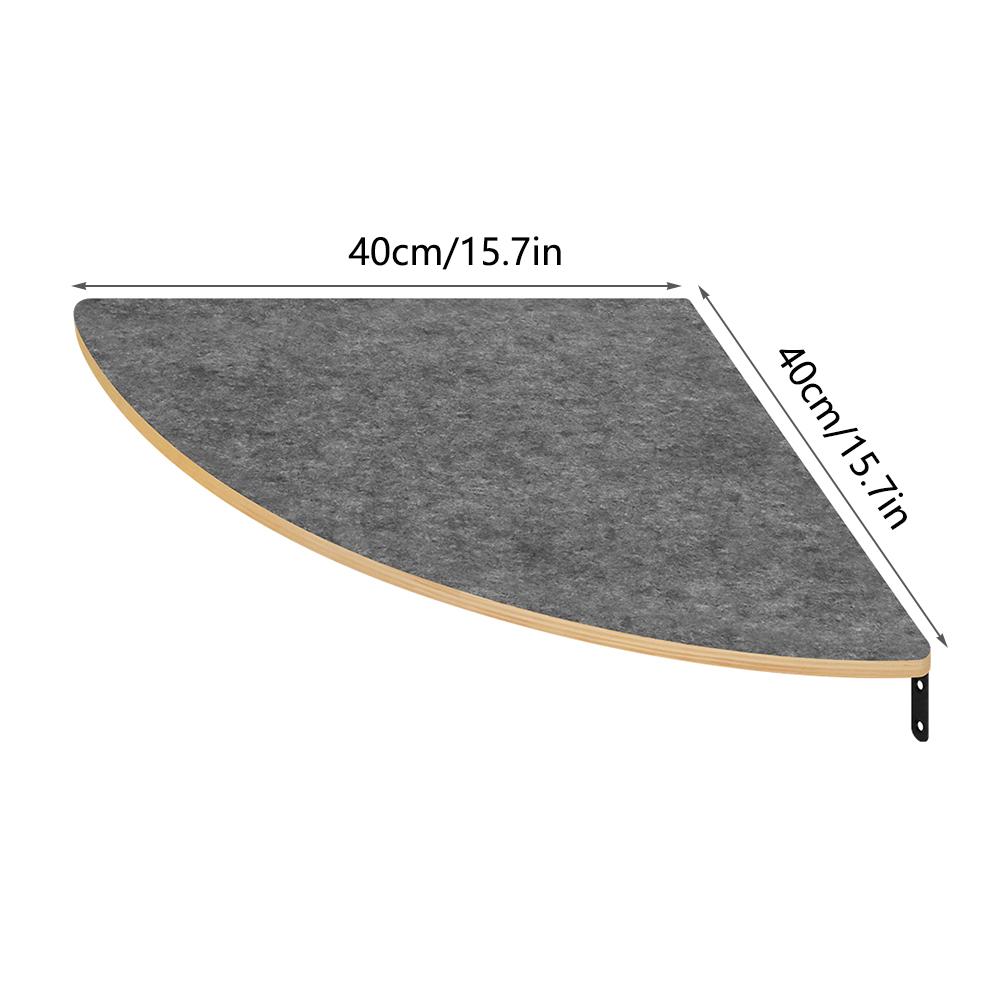 

Cat Wall Furniture Corner Climbing Shelf Perches Cat Bed Wall Mounted with 2 Wide Steps Floating Stairs for Wall Indoor Cats