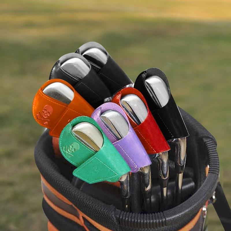 Golf Head Covers Thick PU Golf Iron Head Covers Set Wedges Iron Protective Headcover Golf Club Head Cover For Iron