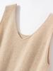Women's 100% Pure Cashmere Knit Vest - Sleeveless Warm Waistcoat for Autumn/Winter
