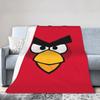 A-Angry Anime B-Birds Games Red Fleece Throw Blankets Blanket for Bedding Car Super Warm Bedspread,