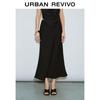 UR Women's 2025 Autumn Draped High-Waist Mermaid Skirt