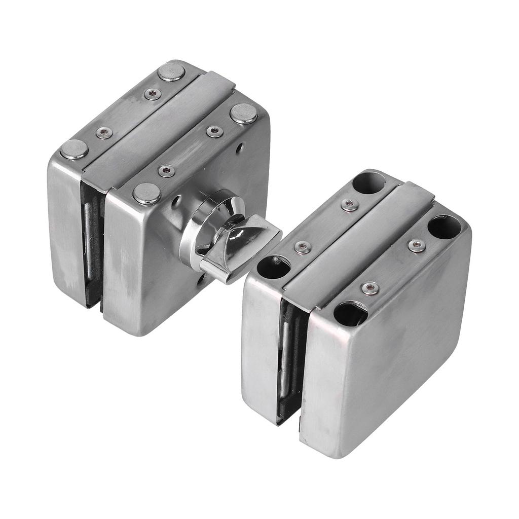 2PCS Push Sliding Gate Lock Split Safety Knob Stain Resistant Stainless Steel Glass Door Lock