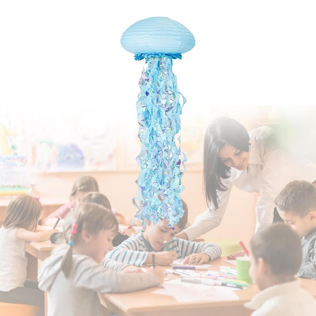 Creative Jellyfish Paper Lantern Decor Under The Sea Party Bright and Beautiful for Home Wedding Birthday Party Girls Children
