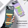 Case For Z Flip3 With Strap Len Camera Glass Protection Case For Samsung Galaxy Z Flip3 5g Case Wristband Plastic Pc Back Cover