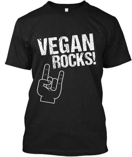 Vegan Rocks . Your rocks Rocks! T-Shirt Made in the USA Size S to 5XL S