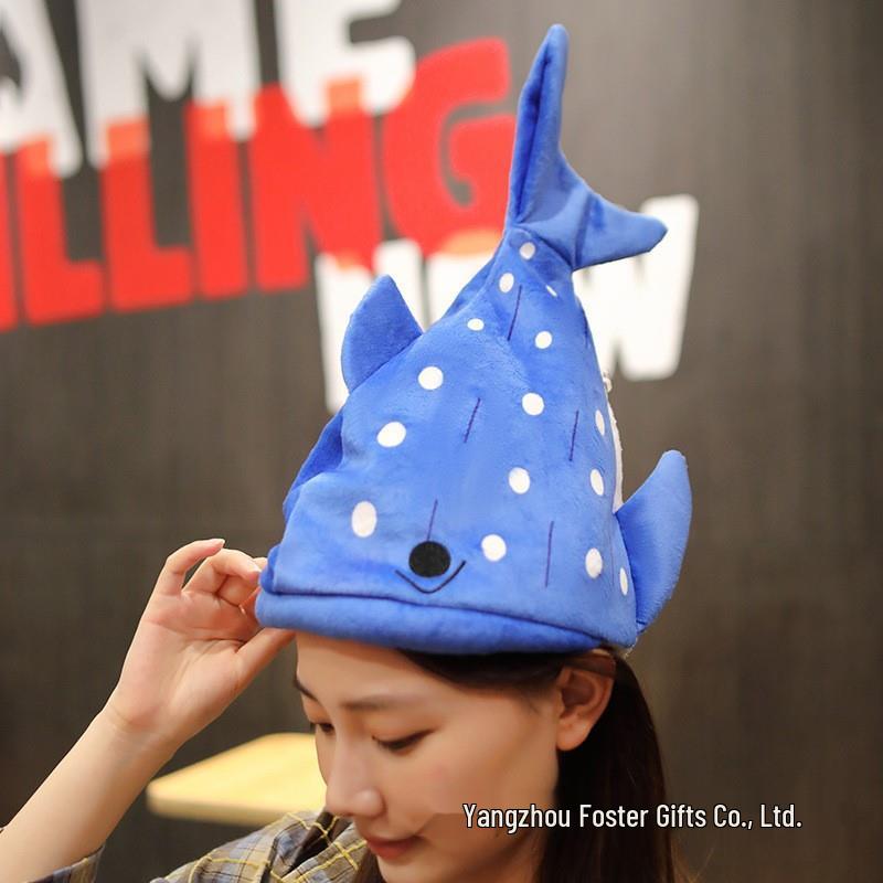 Shark Hat Sand Sculpture Halloween Cartoon Headgear - Funny Gift for All Ages