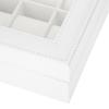 White Watch Box Leather Surface Jewelry Box Durable Watch Display  Desktop Display