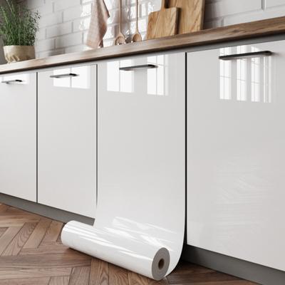 Marmor Tapete Abziehen und Aufkleben Wasserdichte Kontaktfolie Glänzend Selbstklebend Ölfest DIY Aufkleber für Schranktür Küchenarbeitsplatte