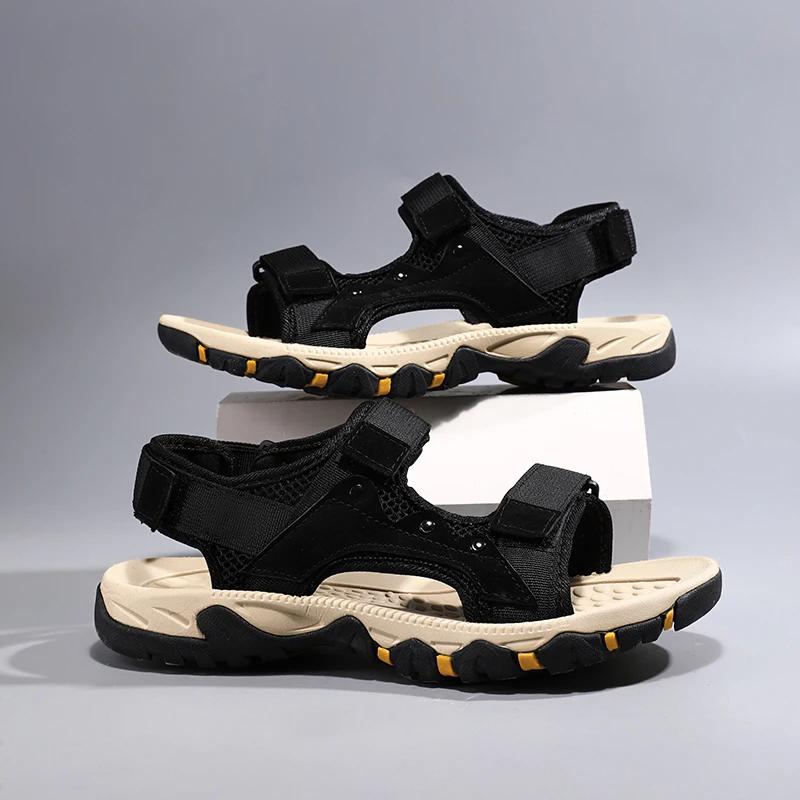 Men Sandals Summer Casual Shoes Beach Outdoor Sandals Men Sandalias Hombre Lightweight Roman Style Wading Sneakers Zapatillas