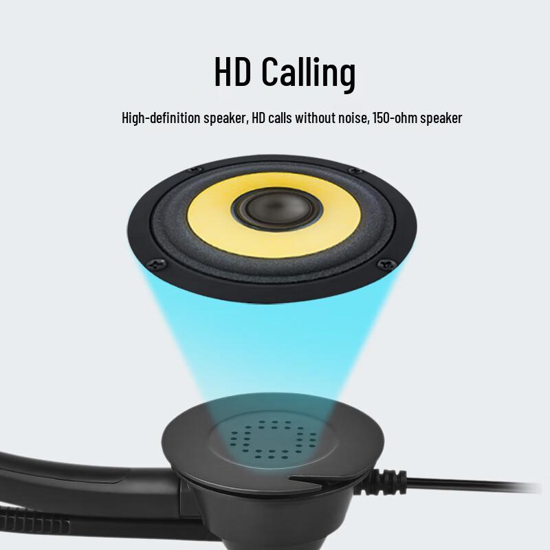 Yijiatong Y390DR USB Dual-Ear Call Center Headset (CN Version)