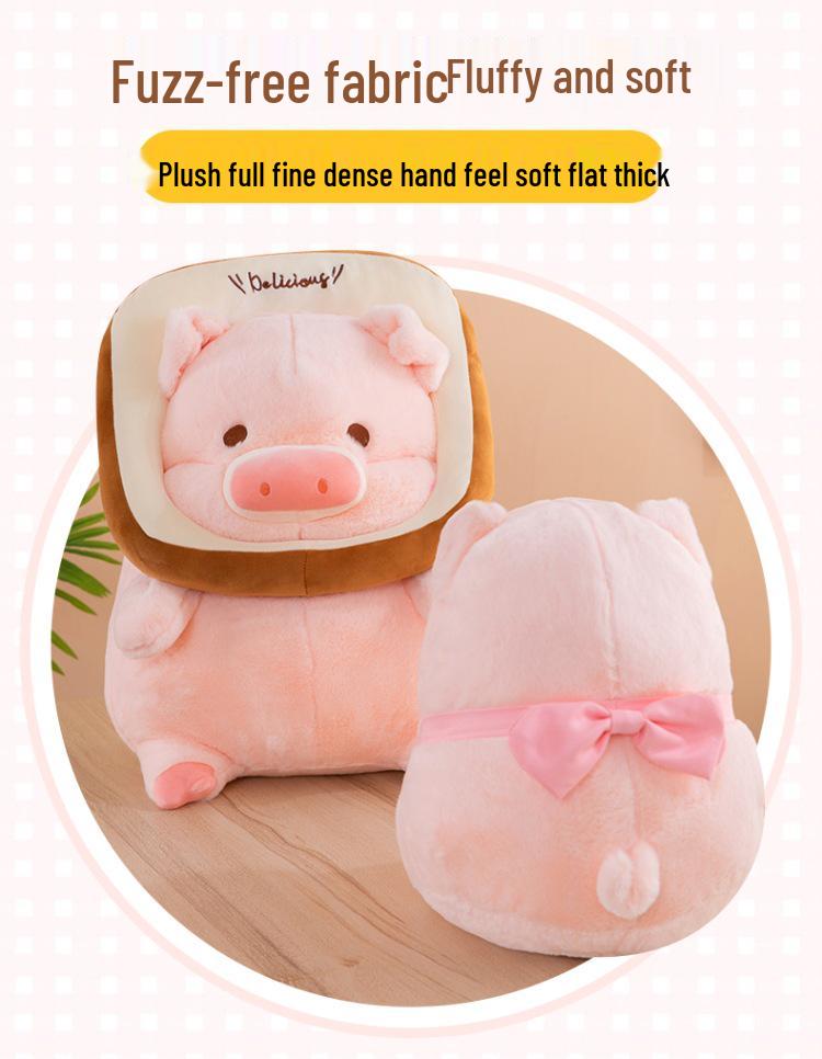 Omámené Prasátko Plyšový Polštář - Toast Lulu Kreslený Společník