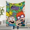 R-RugratS-ES Cartoon TV Blanket Throw Super Cosy Plush Living Room Sofa Couch Childish Birthday Gifts