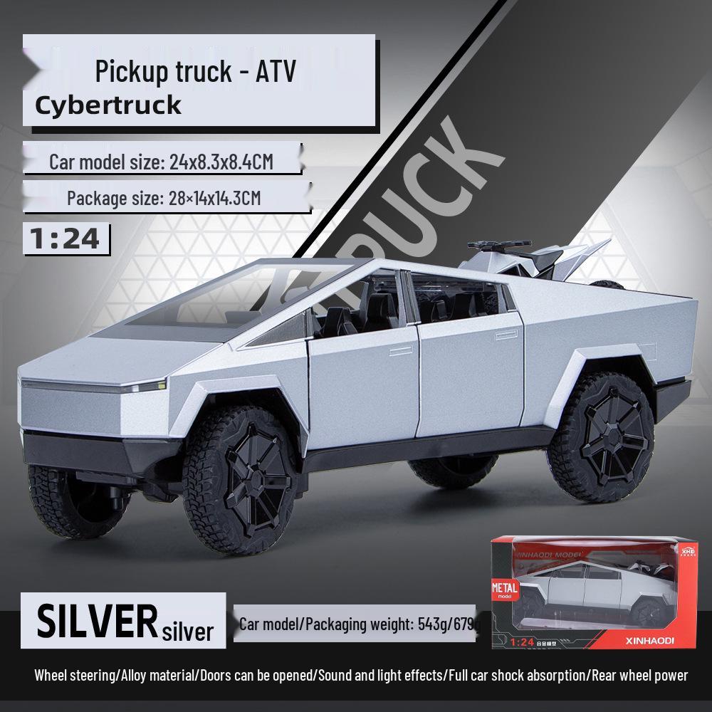 

TikTok Новый Хао Ди Тесла Кибер Пикап Сплав Модель автомобиля