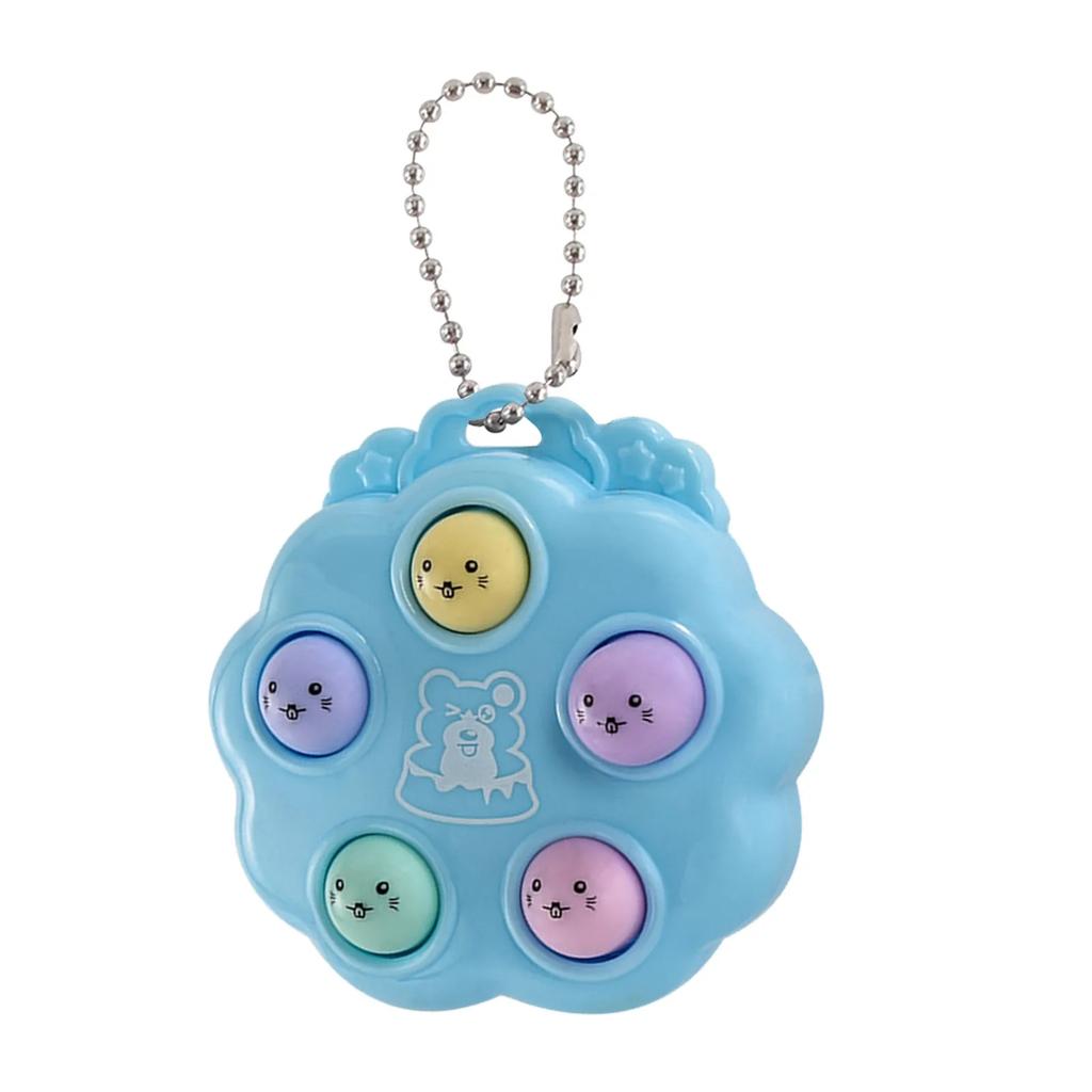 NEW Kawaii Fidget Toys Whack a Mole Keychain Simple Dimple Fidget Board Portable Antistress Decompression Toys for Children