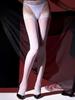 Sexy Women 8D 912Pin Lace Patchwork Oil Shiny Stockings Open Crotch Shaping Pantyhose Crotchless Tights Maid Stocking Plus Size