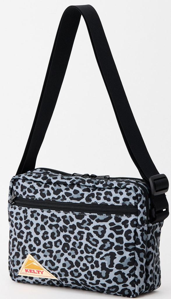 KELTY Outdoor Shoulder Bag ES RECTANGLE ZIP SHOULDER M 5L Gray Leopard 3259271026