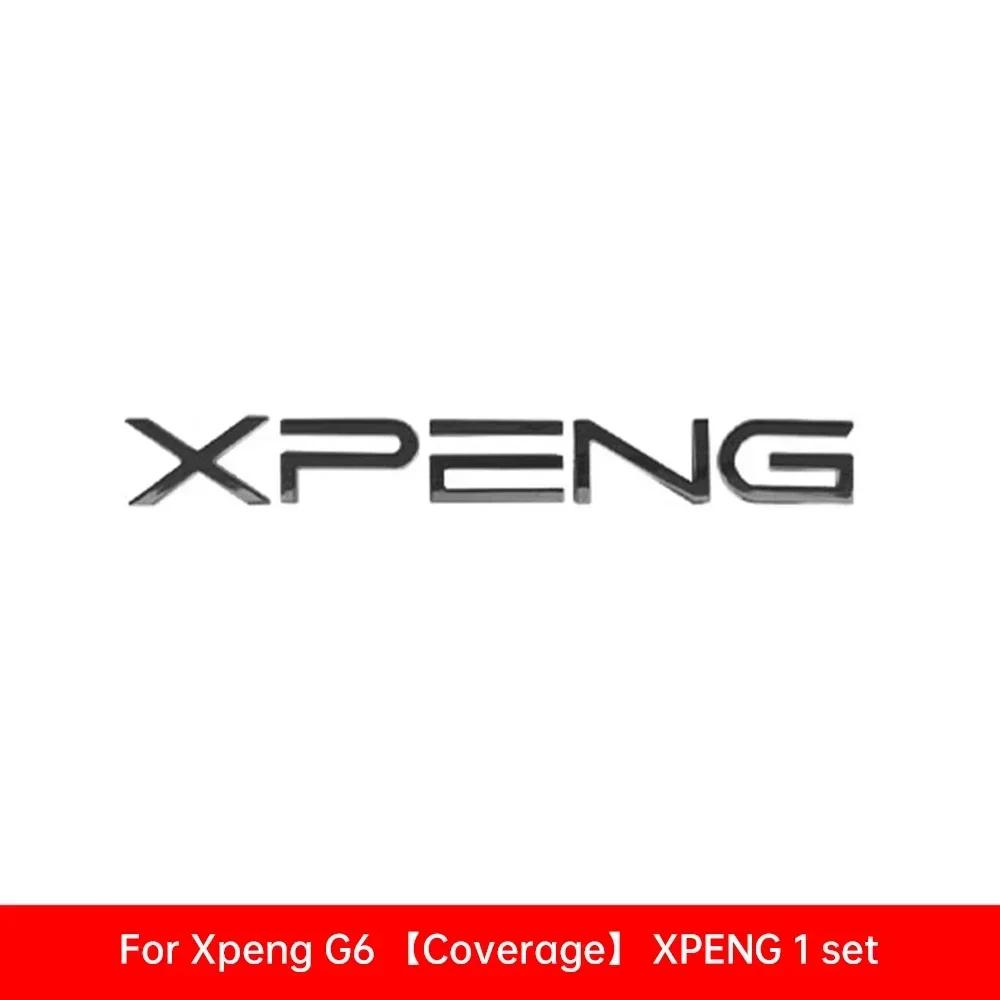 For Xpeng G6 Car Black Badge Xiaopeng G6 2026 2026 2026 2026 Black Front Rear Badge Blackened Modification Accessories