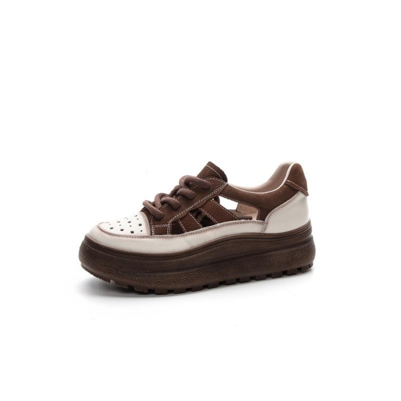 Thick Bottom Sandals Casual Single Shoes White Shoes