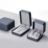 Round Corner PU Leather Jewelry Gift Box for Rings, Necklaces & Earrings Packaging