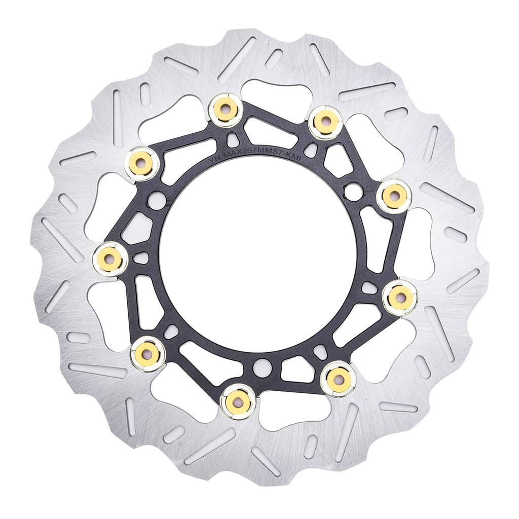 Motorcycle Front Brake Disc Rotor Set 267mm Stainless Steel Caliper Adapter Kit Replacement for NMAX125 NMAX155