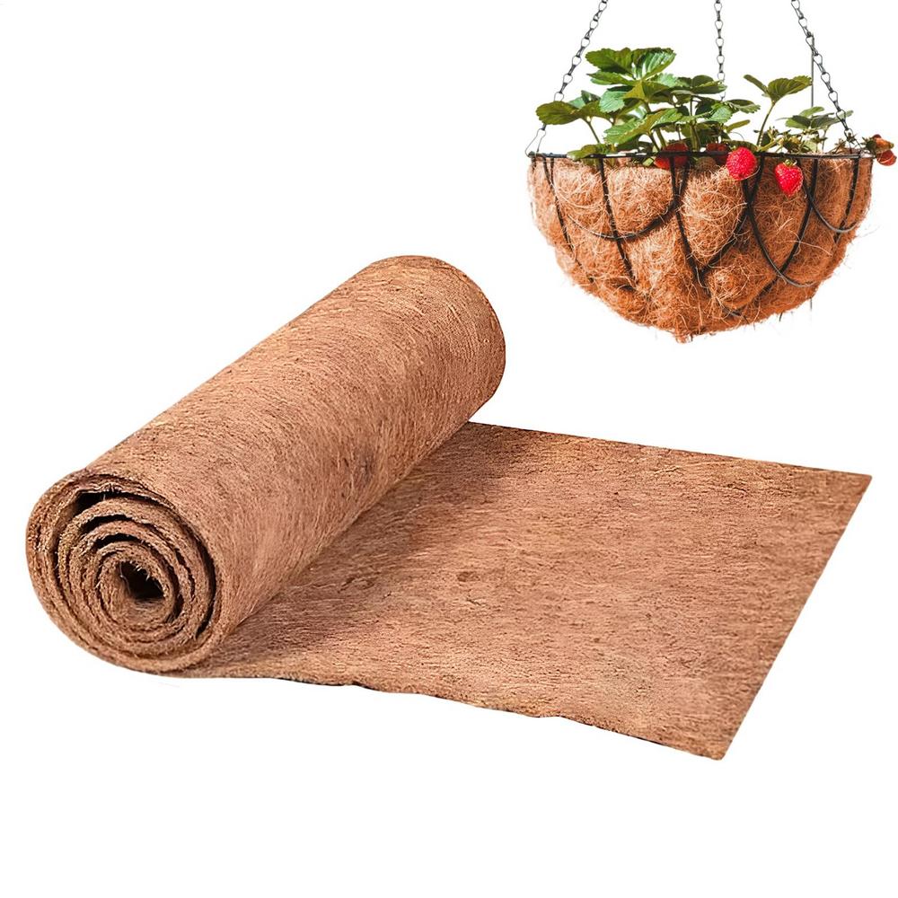 Plant Basket Liners Outdoor Coco Fiber Pot Mat Reusable Plant Pot Liners For Replacement Flower Vegetable Garden Patio Porch