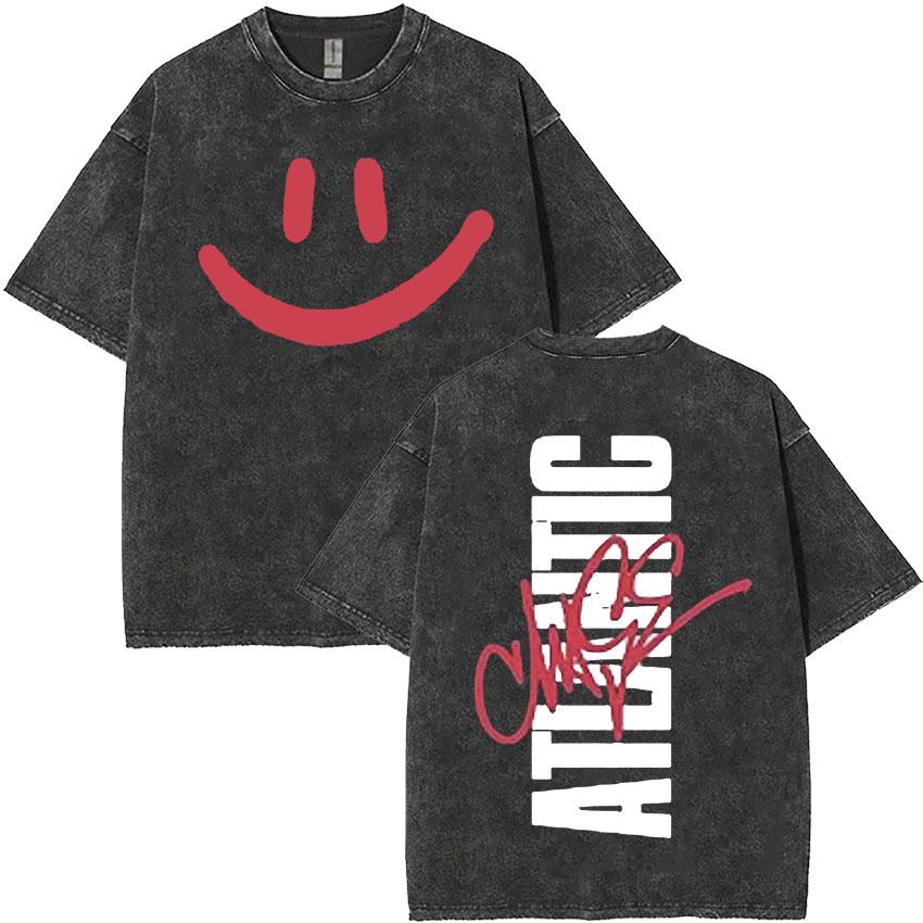 Chase Atlantic Ztraceni v Evropě a UK Turné 2025 Album Vintage Praná Pánská Hip Hop Gotická Trička Streetwear s Krátkým Rukávem