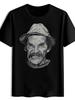 Funny Mustache Design100 cotton summer Oneck short sleeve casual printed Unisexs Tshirt