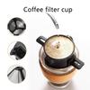 Portable 304 Stainless Steel Reusable Coffee Filter Cup - Hand-Pour Over American Style, For Home/Office/Travel, Fits Coffee Powder, YJKJ-GL07