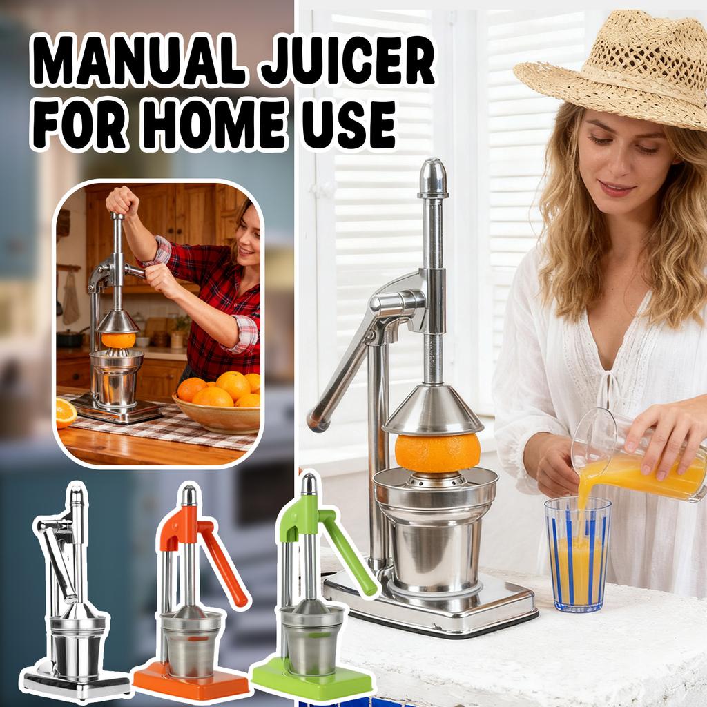 Iron Juicer Manual Juicer, Efficient Stainless Steel Manual Juicer Fruit Juicer, Heavy Duty Manual Juicer For Fresh Lemonade Orange Juice, Easy To Use