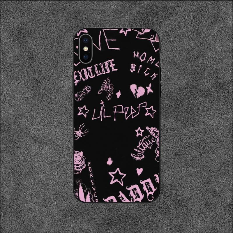 Pouzdro na telefon Lil Peep Rapper pro iPhone 11 12 Mini 13 14 15 Pro XS Max X Plus SE XR Shell