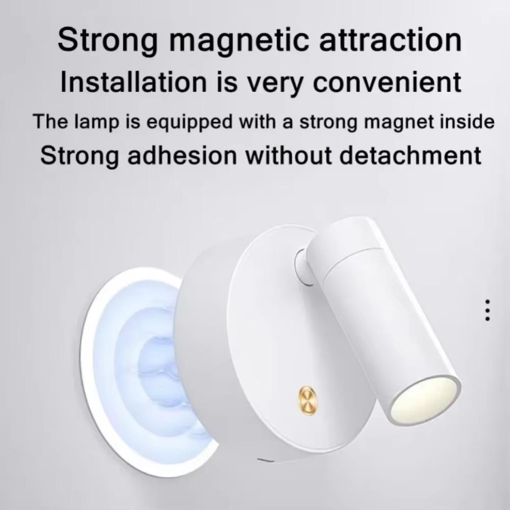 Rechargeable LED Spotlight Touch Dimmable 5V USB Bedside Lamp With Touch Switch Downlight Living Room Kitchen Indoor Decoration